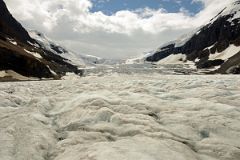 24 Athabasca Glacier and Icefall From Athabasca Glacier In Summer From Columbia Icefield.jpg